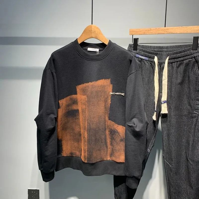 Winter Clothing Aesthetic - Мужская одежда, черный пуловер без капюшона,